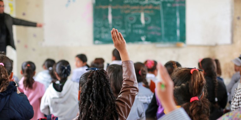 Children access learning and recreational activities in UNRWA temporary learning spaces, March 2025  - UNRWA photo.jpg